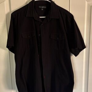 Beverly Hills Polo Club Black Casual Button Down Shirt